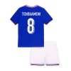 Maglia ufficiale Francia Tchouameni 8 Casa Euro 2024 per Bambino